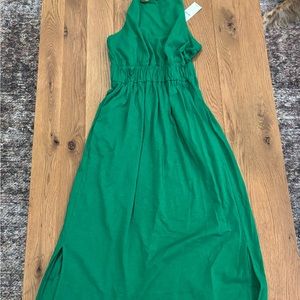 ME+EM Green Midi Dress